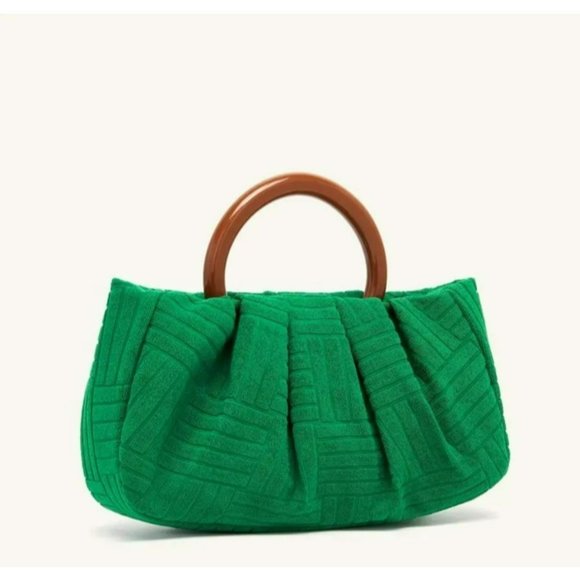 NWT - Green Jacquard Women's Elegant Clutch (SKU 0068) - Picture 6 of 7